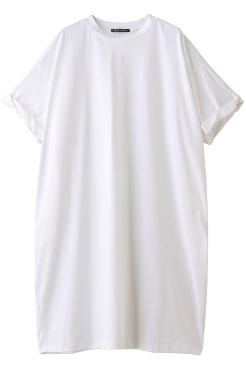 【ミズイロ インド/mizuiro ind】のcrew neck roll slv wide OP ワンピース インテリア・キッズ・メンズ・レディースファッション・服の通販 founy(ファニー) 　ファッション　Fashion　レディースファッション　Fashion for Women　ワンピース　Dresses　チュニック　Tunic Tops & Dresses　チュニック　Tunic, Long Top　トレンド　Trend, Trending Now　リラックス　Relax, Relaxed Fit　ワイド　Wide, Wide Fit　オフホワイト|ID: prp329100004002686 ipo3291000000032904835