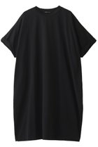 【ミズイロ インド/mizuiro ind】のcrew neck roll slv wide OP ワンピース ブラック|ID:prp329100004002686