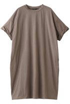 【ミズイロ インド/mizuiro ind】のcrew neck roll slv wide OP ワンピース ベージュ|ID:prp329100004002686