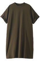 【ミズイロ インド/mizuiro ind】のcrew neck roll slv wide OP ワンピース ブラウン|ID:prp329100004002686