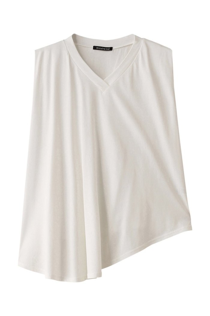 【ミズイロ インド/mizuiro ind】のV neck asymmetry N/S P/O プルオーバー インテリア・キッズ・メンズ・レディースファッション・服の通販 founy(ファニー) https://founy.com/ ファッション Fashion レディースファッション Fashion for Women トップス・カットソー Cut & Sew Tops キャミソール&ノースリーブ Camisoles & Sleeveless Tops シャツ・ブラウス・オフィスカジュアル Elegant Blouses & Button-Ups カジュアルプルオーバー・ニットトップス Pullovers & Knit Tops / Casual Pullovers インナー Innerwear ジャケット Jacket, Outerwear ドレープ Drape, Draping Fabric ノースリーブ Sleeveless, No-Sleeve フロント Front, Front Design |ID: prp329100004002690 ipo3291000000036401467