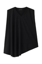 【ミズイロ インド/mizuiro ind】のV neck asymmetry N/S P/O プルオーバー black|ID: prp329100004002690 ipo3291000000036401472