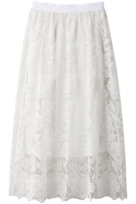 【デザイン ワークス/DESIGN WORKS】 レース刺繍スカート人気、トレンドファッション・服の通販 founy(ファニー) ファッション Fashion レディースファッション Fashion for Women スカート Skirts ロングスカート Long Skirts / Maxi & Midi Skirts カットソー Cut and Sewn Top コンビ Combo, Combination Style シンプル Simple, Minimal チュール Tulip, Tulip Motif レース Lace, Lace Fabric ロング Long, Long-Length エレガント 上品 Elegant |ID:prp329100004003822