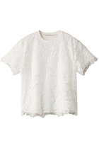 【デザイン ワークス/DESIGN WORKS】のレース刺しゅうTシャツ ホワイト|ID: prp329100004003823 ipo3291000000032928112