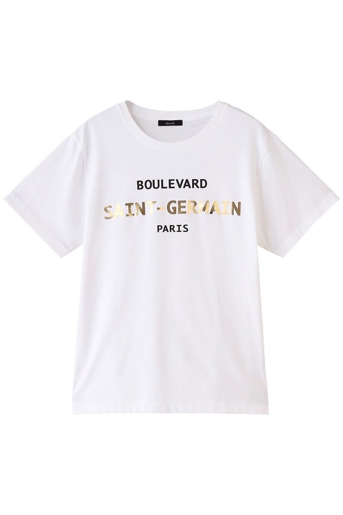 【アルアバイル/allureville】の箔ロゴTEE B インテリア・キッズ・メンズ・レディースファッション・服の通販 founy(ファニー) https://founy.com/ ファッション Fashion レディースファッション Fashion for Women トップス・カットソー Cut & Sew Tops シャツ・ブラウス・オフィスカジュアル Elegant Blouses & Button-Ups ロングTシャツ・Tシャツ Longline T-Shirts & Tees カットソー・ベーシックTシャツ Cut-and-Sewn Tops / Stretch Tees & Basics ショート Short, Short Length シンプル Simple, Minimal スリーブ Sleeve, Long Sleeve / Short Sleeve プリント Print, Printed Pattern プレーン Plain, Simple |ID: prp329100004003845 ipo3291000000035935041