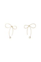 【ナチュラリジュエリ/NATURALI JEWELRY】の【ELLE SHOP 限定】ワイヤーリボンピアス パール|ID: prp329100004003846 ipo3291000000036238709