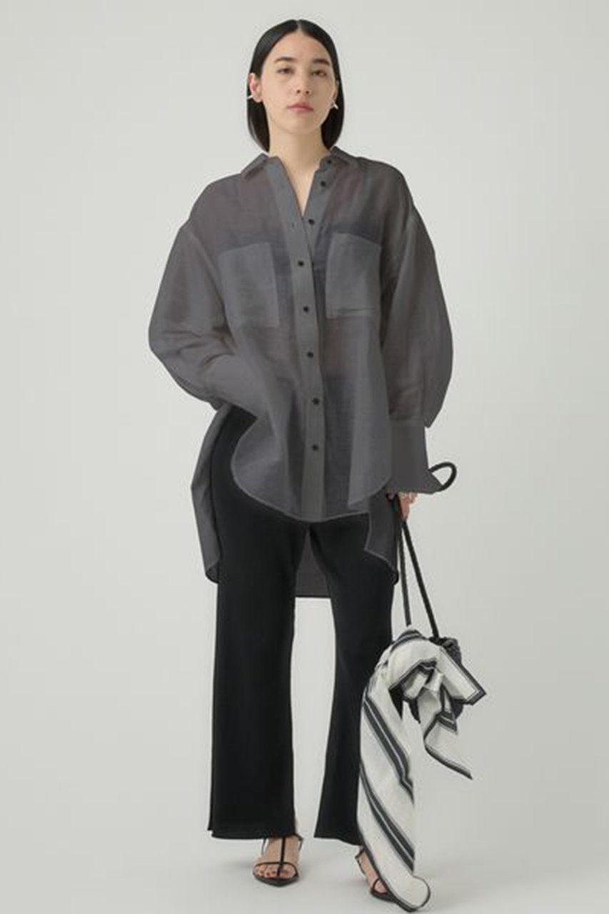 【カオス/Chaos】のバンバンブラウス 人気、トレンドファッション・服の通販 founy(ファニー) 　ファッション　Fashion　レディースファッション　Fashion for Women　トップス・カットソー　Cut & Sew Tops　シャツ・ブラウス・オフィスカジュアル　Elegant Blouses & Button-Ups　サマー　Summer, Summer Style　スリット　Slit, Slit Detail　スリーブ　Sleeve, Long Sleeve / Short Sleeve　リネン　Linen, Linen Fabric　リュクス　Luxury, Elegant, High-End, Chic　ロング　Long, Long-Length　other-6|ID: prp329100004003862 ipo3291000000032902885