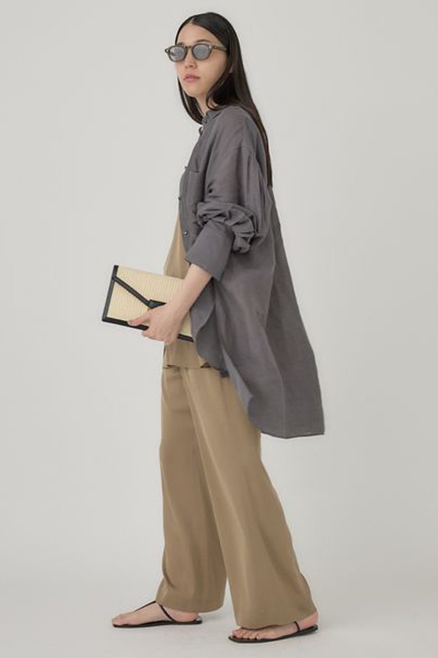 【カオス/Chaos】のバンバンブラウス 人気、トレンドファッション・服の通販 founy(ファニー) 　ファッション　Fashion　レディースファッション　Fashion for Women　トップス・カットソー　Cut & Sew Tops　シャツ・ブラウス・オフィスカジュアル　Elegant Blouses & Button-Ups　サマー　Summer, Summer Style　スリット　Slit, Slit Detail　スリーブ　Sleeve, Long Sleeve / Short Sleeve　リネン　Linen, Linen Fabric　リュクス　Luxury, Elegant, High-End, Chic　ロング　Long, Long-Length　other-7|ID: prp329100004003862 ipo3291000000032902889