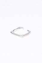 【メゾンドパルス/MAISON DPULSE】のSquare リング イヤーカフ シルバー|ID: prp329100004003917 ipo3291000000035758103