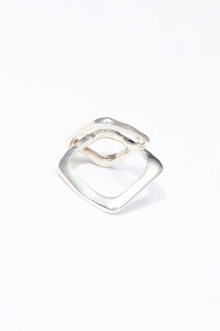 【メゾンドパルス/MAISON DPULSE】のSquare double リング 人気、トレンドファッション・服の通販 founy(ファニー) ファッション Fashion レディースファッション Fashion for Women ジュエリー Jewelry おすすめ Recommended / Our Picks シンプル Simple, Minimal スクエア Square, Square Shape モチーフ Motif, Design Theme other-4|ID: prp329100004003919 ipo3291000000035611703