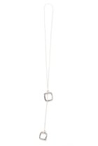 【メゾンドパルス/MAISON DPULSE】のSquare lariat ネックレス 人気、トレンドファッション・服の通販 founy(ファニー) ファッション Fashion レディースファッション Fashion for Women ジュエリー Jewelry ネックレス Necklaces & Pendants オケージョン Occasion Wear クール Cool, Chic スクエア Square, Square Shape ネックレス Necklace, Pendant Necklace thumbnail シルバー|ID: prp329100004003920 ipo3291000000036110969