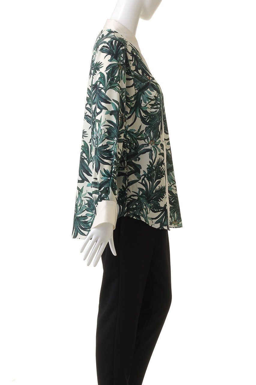 【コルピエロ/Col Pierrot】のオリジナルリーフ柄ブラウス 人気、トレンドファッション・服の通販 founy(ファニー) ファッション Fashion レディースファッション Fashion for Women トップス・カットソー Cut & Sew Tops シャツ・ブラウス・オフィスカジュアル Elegant Blouses & Button-Ups スリーブ Sleeve, Long Sleeve / Short Sleeve センター Center, Center Line リゾート Resort, Vacation Style リーフ Leaf, Botanical Leaf ロング Long, Long-Length エレガント 上品 Elegant other-3|ID: prp329100004005216 ipo3291000000035786242