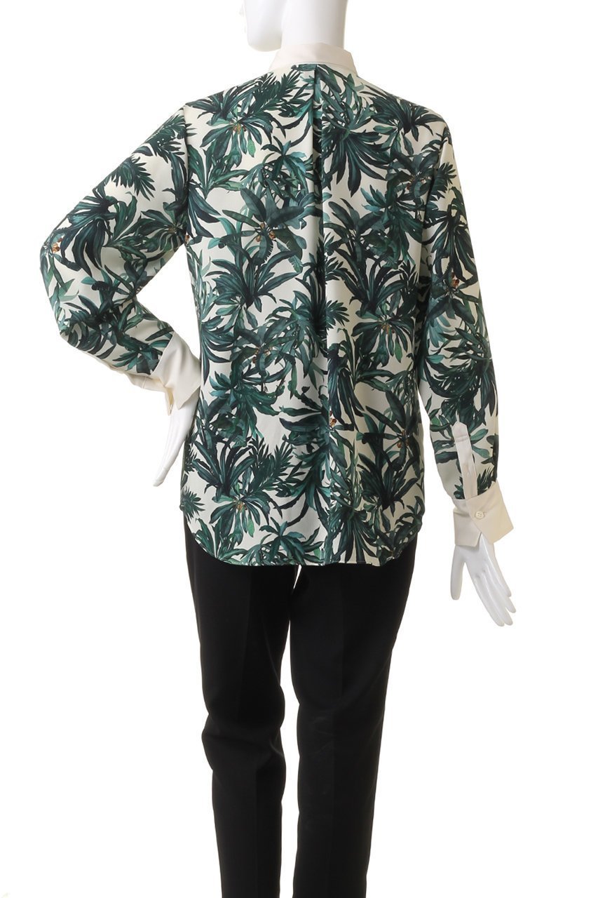 【コルピエロ/Col Pierrot】のオリジナルリーフ柄ブラウス 人気、トレンドファッション・服の通販 founy(ファニー) ファッション Fashion レディースファッション Fashion for Women トップス・カットソー Cut & Sew Tops シャツ・ブラウス・オフィスカジュアル Elegant Blouses & Button-Ups スリーブ Sleeve, Long Sleeve / Short Sleeve センター Center, Center Line リゾート Resort, Vacation Style リーフ Leaf, Botanical Leaf ロング Long, Long-Length エレガント 上品 Elegant other-4|ID: prp329100004005216 ipo3291000000035786243