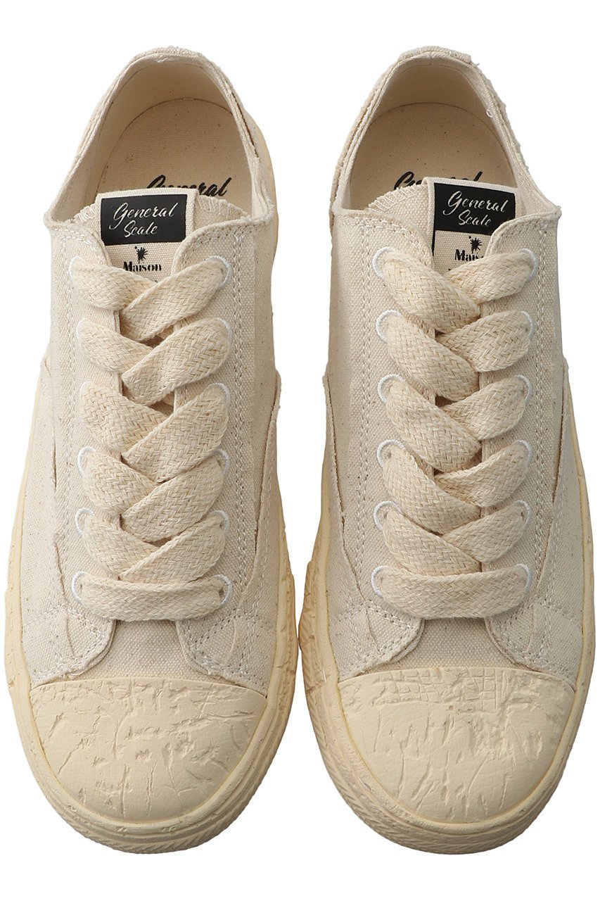 【メゾン ミハラヤスヒロ/Maison MIHARA YASUHIRO】の【UNISEX】【General Scale】パスト ソール キャンバス ロートップ スニーカー 人気、トレンドファッション・服の通販 founy(ファニー) 　ファッション　Fashion　レディースファッション　Fashion for Women　ユニセックス　Unisex, Genderless　キャンバス　Canvas, Canvas Fabric　シンプル　Simple, Minimal　スニーカー　Sneakers, Trainers　レース　Lace, Lace Fabric　other-2|ID: prp329100004005232 ipo3291000000035690015