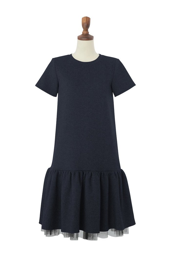 【デイジーリン/DAISY LIN】のジャージーフリルワンピース インテリア・キッズ・メンズ・レディースファッション・服の通販 founy(ファニー) https://founy.com/ ファッション Fashion レディースファッション Fashion for Women ワンピース Dresses チュニック Tunic Tops & Dresses エレガント 上品 Elegant チュニック Tunic, Long Top チュール Tulip, Tulip Motif フリル Frill, Ruffle 半袖 Short Sleeve, Half Sleeve 洗える Machine Washable |ID: prp329100004005235 ipo3291000000032894446