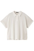 【ミズイロ インド/mizuiro ind】のmesh polo shirt シャツ off white|ID:prp329100004005268