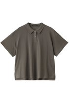 【ミズイロ インド/mizuiro ind】のmesh polo shirt シャツ gray|ID: prp329100004005268 ipo3291000000026497186