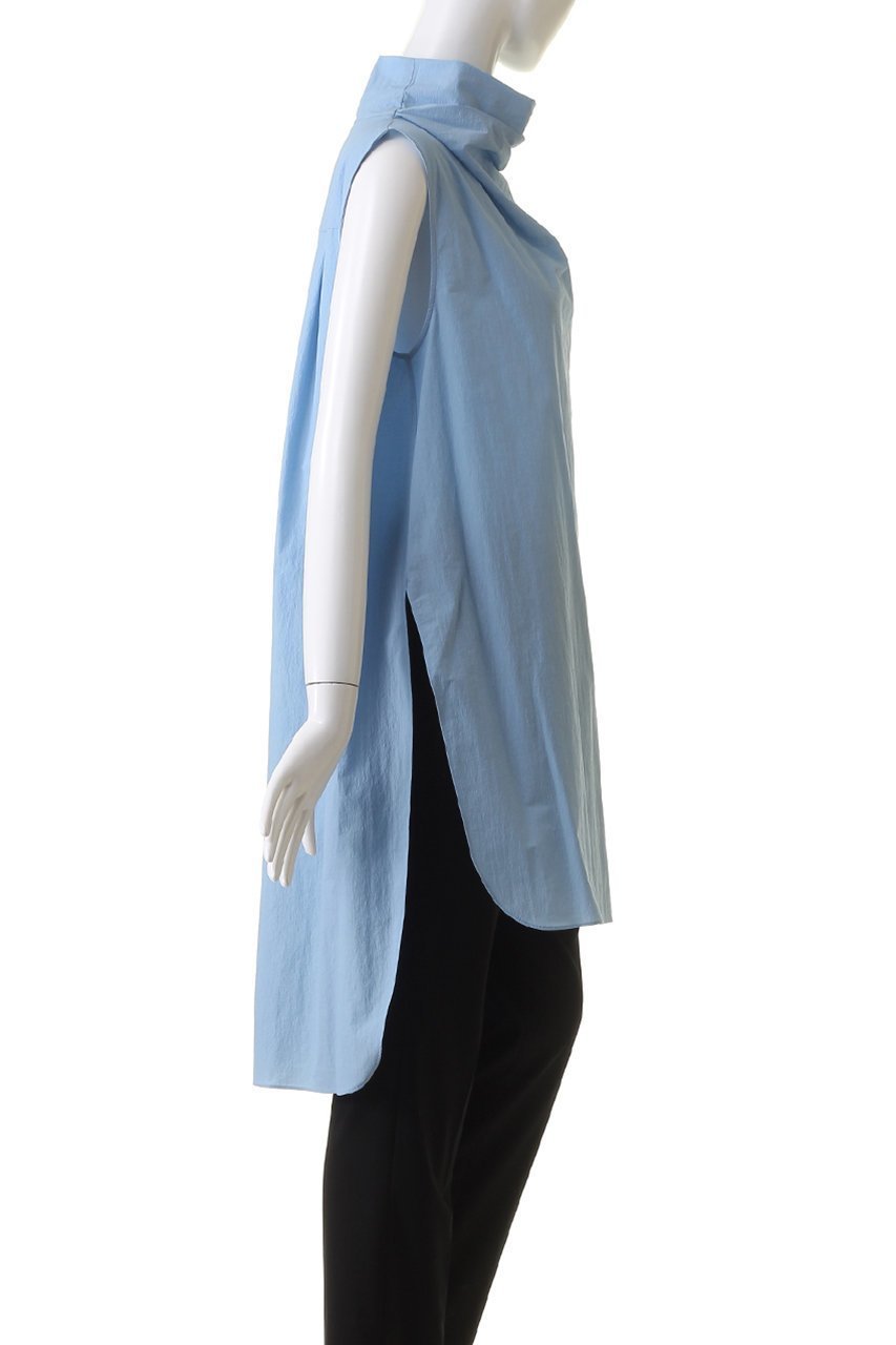 【ル フィル/LE PHIL】のクリスピーブロードノースリーブブラウス 人気、トレンドファッション・服の通販 founy(ファニー) 　ファッション　Fashion　レディースファッション　Fashion for Women　トップス・カットソー　Cut & Sew Tops　キャミソール&ノースリーブ　Camisoles & Sleeveless Tops　シャツ・ブラウス・オフィスカジュアル　Elegant Blouses & Button-Ups　シンプル　Simple, Minimal　タフタ　Taffeta, Structured Fabric　ノースリーブ　Sleeveless, No-Sleeve　ハイネック　High Neck, Mock Neck　ワッシャー　Washer, Crinkled Finish　other-3|ID: prp329100004005271 ipo3291000000035488945