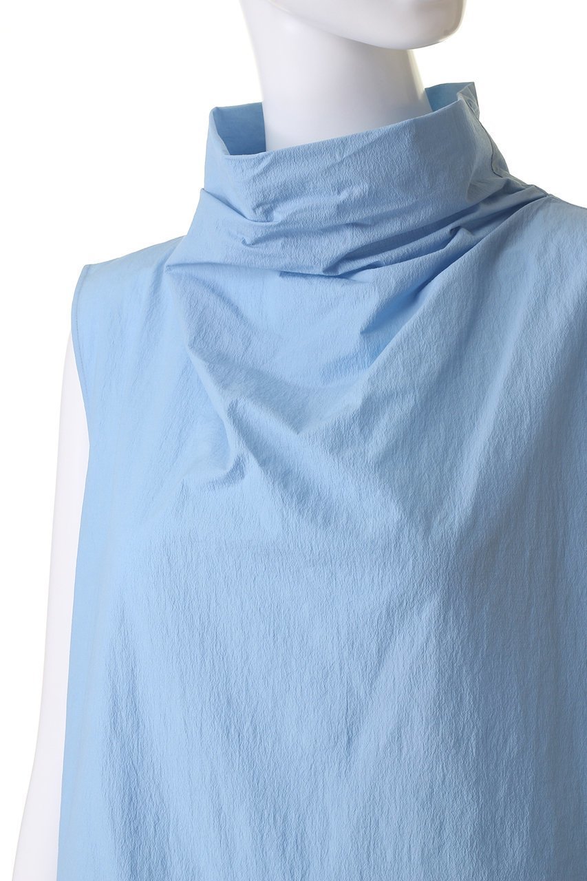 【ル フィル/LE PHIL】のクリスピーブロードノースリーブブラウス 人気、トレンドファッション・服の通販 founy(ファニー) 　ファッション　Fashion　レディースファッション　Fashion for Women　トップス・カットソー　Cut & Sew Tops　キャミソール&ノースリーブ　Camisoles & Sleeveless Tops　シャツ・ブラウス・オフィスカジュアル　Elegant Blouses & Button-Ups　シンプル　Simple, Minimal　タフタ　Taffeta, Structured Fabric　ノースリーブ　Sleeveless, No-Sleeve　ハイネック　High Neck, Mock Neck　ワッシャー　Washer, Crinkled Finish　other-5|ID: prp329100004005271 ipo3291000000035488947