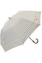 【グレイシー/Gracy】のShirts stripe 晴雨兼用日傘 2段折りたたみ傘 サンドベージュ|ID:prp329100004006836