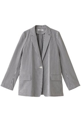 【コルピエロ/Col Pierrot】 コットンシルクストライプジャケット人気、トレンドファッション・服の通販 founy(ファニー) ファッション Fashion レディースファッション Fashion for Women アウター Coat / Outerwear Collection レディースジャケット・軽アウター Jackets サッカー Seersucker, Summer Fabric シルク Silk, 100% Silk ジャケット Jacket, Outerwear セットアップ Set-Up, Coordinated Outfit デニム Denim, Jeans Material エレガント 上品 Elegant |ID:prp329100004006859