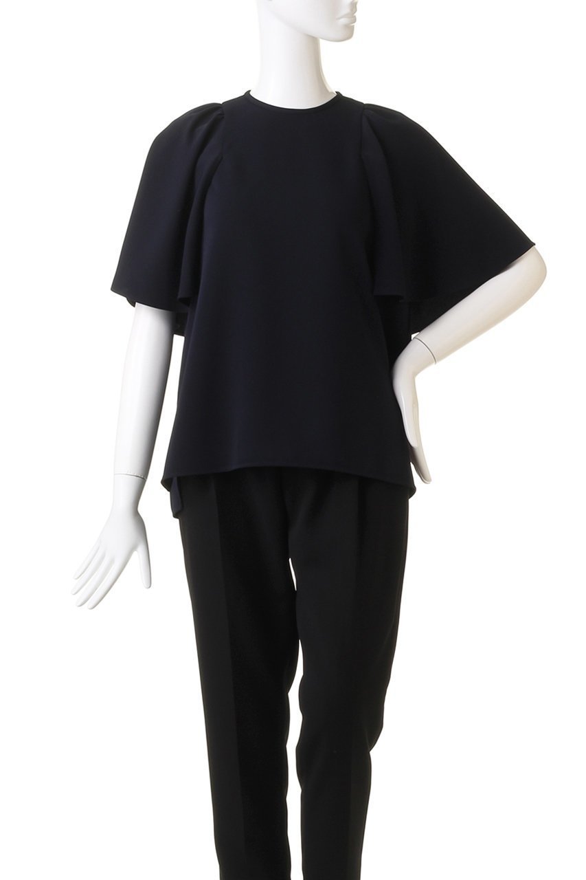 【デザイン ワークス/DESIGN WORKS】のアムンゼンケープブラウス 人気、トレンドファッション・服の通販 founy(ファニー) 　ファッション　Fashion　レディースファッション　WOMEN　トップス・カットソー　Tops/Tshirt　シャツ/ブラウス　Shirts/Blouses　ショート　Short　スリーブ　Sleeve　ドレープ　Drape　パーティ　Party　フレア　Flare　other-2|ID: prp329100004006887 ipo3291000000031451435