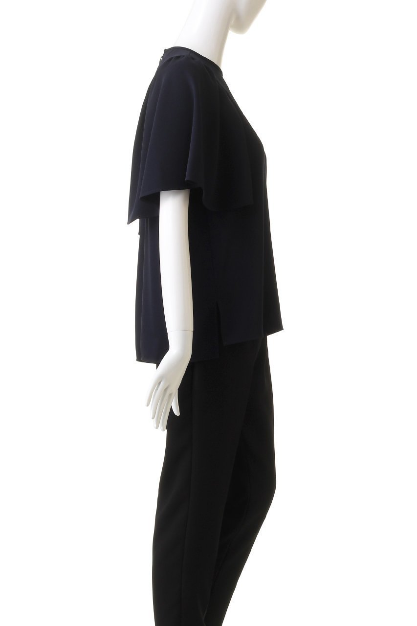 【デザイン ワークス/DESIGN WORKS】のアムンゼンケープブラウス 人気、トレンドファッション・服の通販 founy(ファニー) 　ファッション　Fashion　レディースファッション　WOMEN　トップス・カットソー　Tops/Tshirt　シャツ/ブラウス　Shirts/Blouses　ショート　Short　スリーブ　Sleeve　ドレープ　Drape　パーティ　Party　フレア　Flare　other-3|ID: prp329100004006887 ipo3291000000031451437