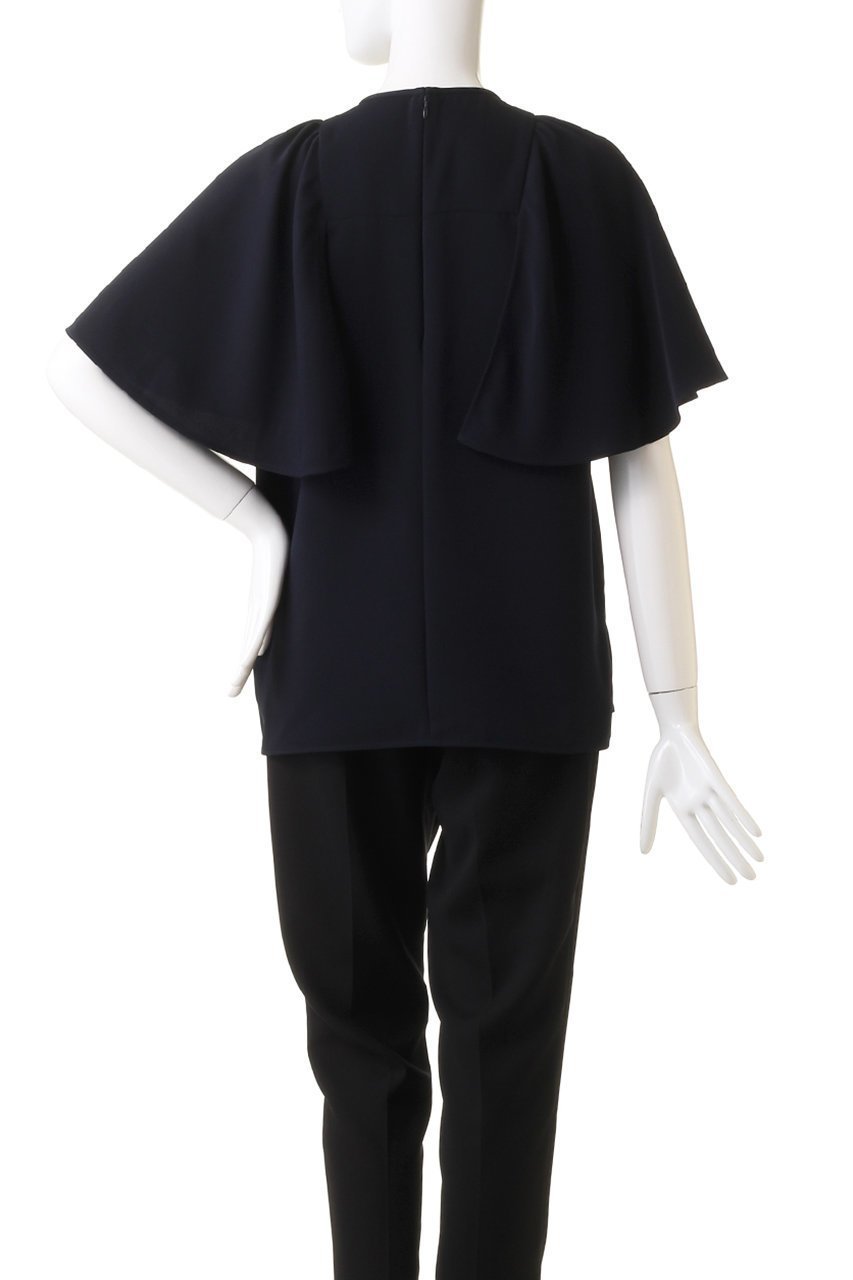 【デザイン ワークス/DESIGN WORKS】のアムンゼンケープブラウス 人気、トレンドファッション・服の通販 founy(ファニー) 　ファッション　Fashion　レディースファッション　WOMEN　トップス・カットソー　Tops/Tshirt　シャツ/ブラウス　Shirts/Blouses　ショート　Short　スリーブ　Sleeve　ドレープ　Drape　パーティ　Party　フレア　Flare　other-4|ID: prp329100004006887 ipo3291000000031451438