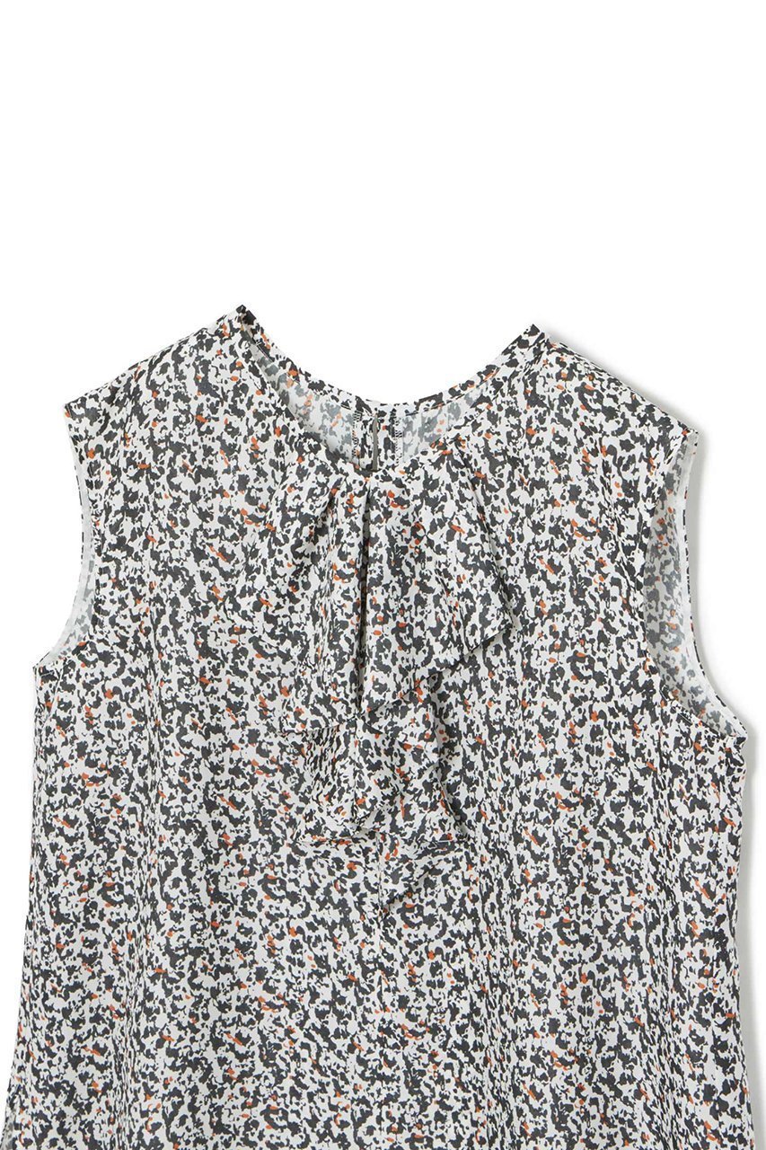 【アナイ/ANAYI】のモノトーンモザイクラッフルブラウス 人気、トレンドファッション・服の通販 founy(ファニー) 　ファッション　Fashion　レディースファッション　WOMEN　トップス・カットソー　Tops/Tshirt　キャミソール / ノースリーブ　No Sleeves　シャツ/ブラウス　Shirts/Blouses　イエロー　Yellow　オレンジ　Orange　サマー　Summer　スリット　Slit　セットアップ　Set Up　ツイル　Twill　ノースリーブ　No Sleeve　フロント　Front　ブライト　Bright　ブルゾン　Blouson　プリント　Print　モザイク　Mosaic　ラッフル　Raffle　おすすめ　Recommend　夏　Summer　other-3|ID: prp329100004006903 ipo3291000000031263217