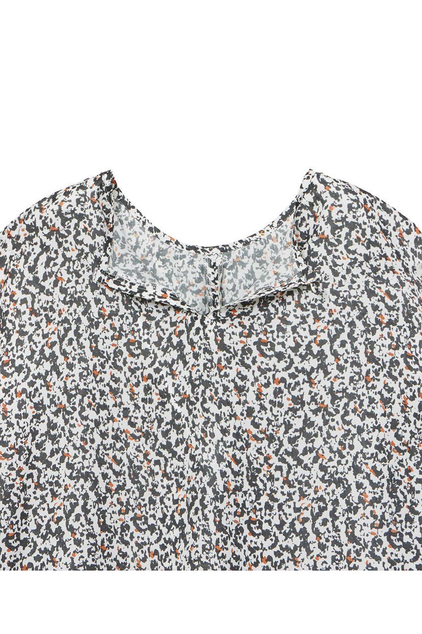 【アナイ/ANAYI】のモノトーンモザイクラッフルブラウス 人気、トレンドファッション・服の通販 founy(ファニー) 　ファッション　Fashion　レディースファッション　WOMEN　トップス・カットソー　Tops/Tshirt　キャミソール / ノースリーブ　No Sleeves　シャツ/ブラウス　Shirts/Blouses　イエロー　Yellow　オレンジ　Orange　サマー　Summer　スリット　Slit　セットアップ　Set Up　ツイル　Twill　ノースリーブ　No Sleeve　フロント　Front　ブライト　Bright　ブルゾン　Blouson　プリント　Print　モザイク　Mosaic　ラッフル　Raffle　おすすめ　Recommend　夏　Summer　other-5|ID: prp329100004006903 ipo3291000000031328563