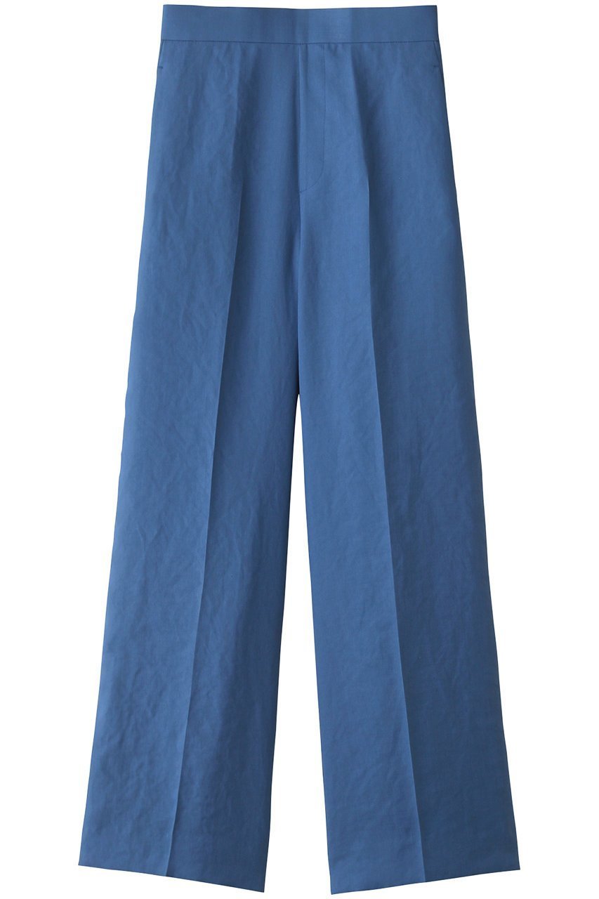 【マルティニーク/martinique】のバックゴムパンツ インテリア・キッズ・メンズ・レディースファッション・服の通販 founy(ファニー) 　ファッション　Fashion　レディースファッション　Fashion for Women　パンツ　Pants & Trousers　バッグ　Bags　なめらか　Smooth, Silky Texture　センター　Center, Center Line　ブルー|ID: prp329100004007964 ipo3291000000036867159