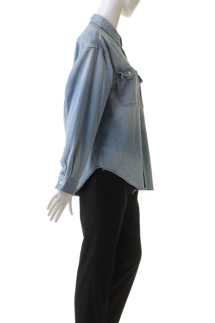 【マルティニーク/martinique】の《別注》【RED CARD TOKYO】Bronx デニムシャツ 人気、トレンドファッション・服の通販 founy(ファニー) 　ファッション　Fashion　レディースファッション　Fashion for Women　トップス・カットソー　Cut & Sew Tops　シャツ・ブラウス・オフィスカジュアル　Elegant Blouses & Button-Ups　スリーブ　Sleeve, Long Sleeve / Short Sleeve　デニム　Denim, Jeans Material　ロング　Long, Long-Length　別注　Limited Edition, Custom Order　定番　Standard, Basic Item　羽織　Haori, Light Jacket　other-3|ID: prp329100004007966 ipo3291000000032884509