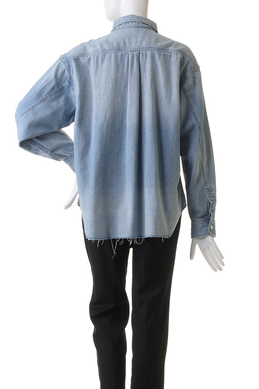 【マルティニーク/martinique】の《別注》【RED CARD TOKYO】Bronx デニムシャツ 人気、トレンドファッション・服の通販 founy(ファニー) 　ファッション　Fashion　レディースファッション　Fashion for Women　トップス・カットソー　Cut & Sew Tops　シャツ・ブラウス・オフィスカジュアル　Elegant Blouses & Button-Ups　スリーブ　Sleeve, Long Sleeve / Short Sleeve　デニム　Denim, Jeans Material　ロング　Long, Long-Length　別注　Limited Edition, Custom Order　定番　Standard, Basic Item　羽織　Haori, Light Jacket　other-4|ID: prp329100004007966 ipo3291000000035823101