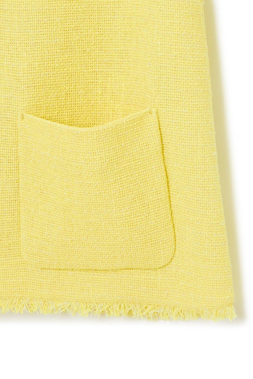 【アナイ/ANAYI】のカールヤーンツイードVネックブラウス 人気、トレンドファッション・服の通販 founy(ファニー) 　ファッション　Fashion　レディースファッション　WOMEN　トップス・カットソー　Tops/Tshirt　キャミソール / ノースリーブ　No Sleeves　シャツ/ブラウス　Shirts/Blouses　Vネック　V-Neck　イエロー　Yellow　カットソー　Cut And Sew　サマー　Summer　セットアップ　Set Up　ノースリーブ　No Sleeve　パッチ　Patch　フリンジ　Fringe　ブルゾン　Blouson　プリント　Print　ポケット　Pocket　メッシュ　Mesh　夏　Summer　other-4|ID: prp329100004007981 ipo3291000000031263212