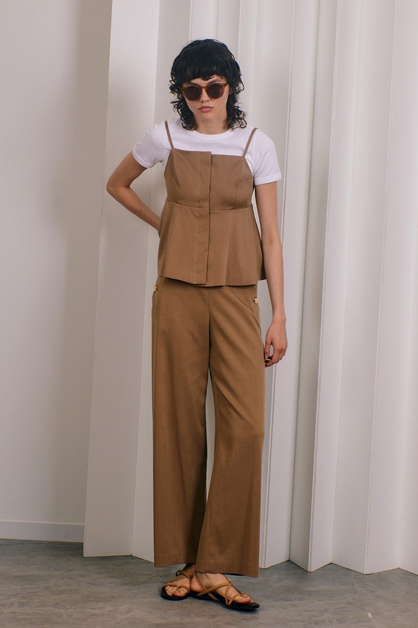 【アルアバイル/allureville】のデニムライクビスチェキャミ 人気、トレンドファッション・服の通販 founy(ファニー) 　ファッション　Fashion　レディースファッション　Fashion for Women　トップス・カットソー　Cut & Sew Tops　キャミソール&ノースリーブ　Camisoles & Sleeveless Tops　シャツ・ブラウス・オフィスカジュアル　Elegant Blouses & Button-Ups　ビスチェ　Bustiers & Corset Tops / Layered Bustier Style　キャミ　Camisole, Cami Top　トレンド　Trend, Trending Now　ノースリーブ　Sleeveless, No-Sleeve　ビスチェ　Bustier, Corset Top　フレア　Flare, Flared　other-6|ID: prp329100004007987 ipo3291000000032907347