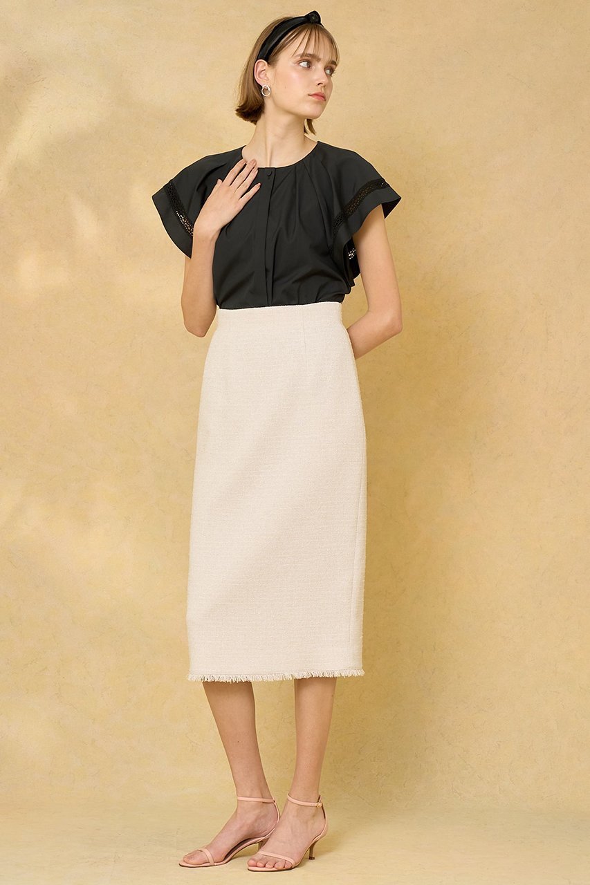 【アナイ/ANAYI】のブロードフレアスリーブブラウス 人気、トレンドファッション・服の通販 founy(ファニー) 　ファッション　Fashion　レディースファッション　Fashion for Women　トップス・カットソー　Cut & Sew Tops　シャツ・ブラウス・オフィスカジュアル　Elegant Blouses & Button-Ups　イエロー　Yellow　ケミカル　Chemical, Chemical Wash　サマー　Summer, Summer Style　ショート　Short, Short Length　スリット　Slit, Slit Detail　スリーブ　Sleeve, Long Sleeve / Short Sleeve　セットアップ　Set-Up, Coordinated Outfit　バランス　Balance, Style Balance　フレア　Flare, Flared　ブルゾン　Blouson, Bomber Jacket　ブロード　Broadcloth, Fine Cotton　プリント　Print, Printed Pattern　レース　Lace, Lace Fabric　夏　Summer　other-4|ID: prp329100004007995 ipo3291000000032906697