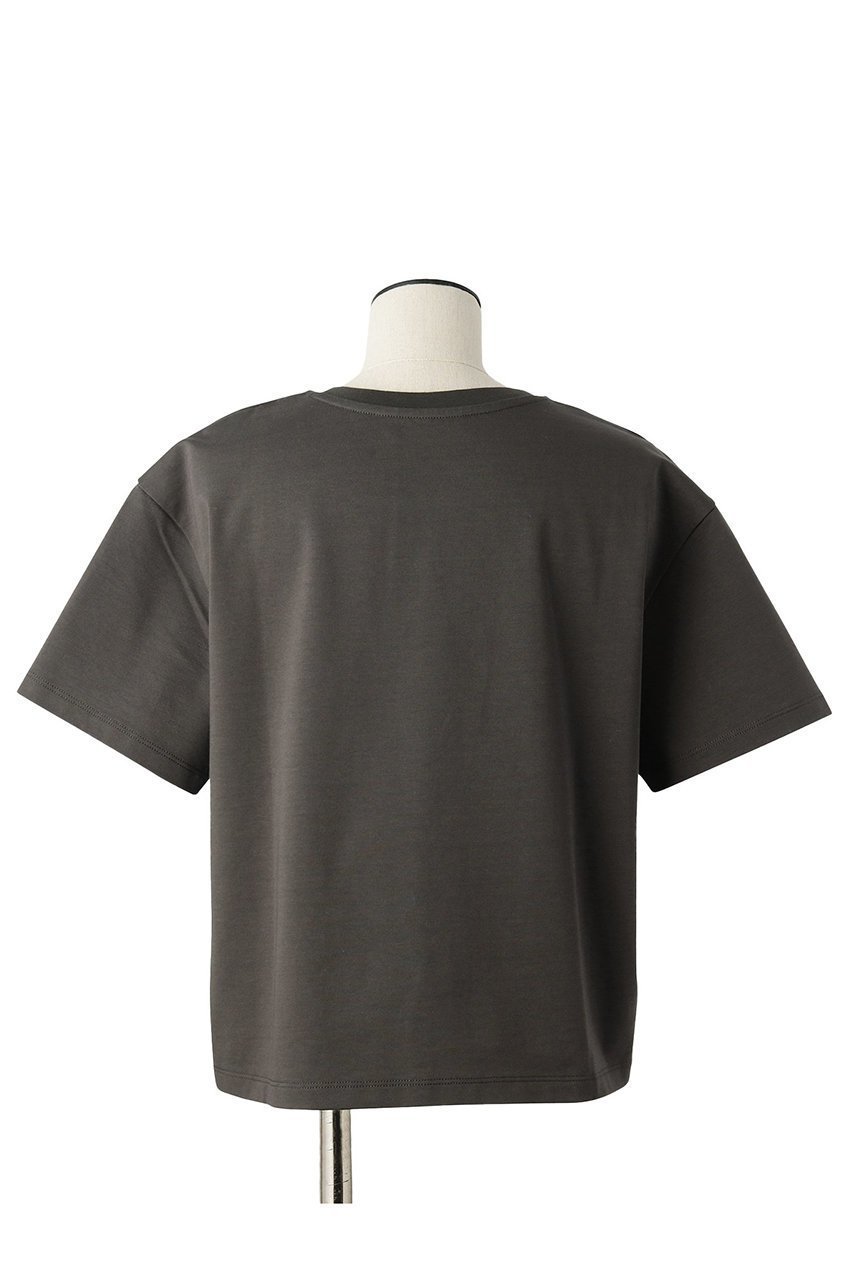 【オブリオ/AUBRIOT】のボクシーシェイプTシャツ 人気、トレンドファッション・服の通販 founy(ファニー) 　ファッション　Fashion　レディースファッション　Fashion for Women　トップス・カットソー　Cut & Sew Tops　シャツ・ブラウス・オフィスカジュアル　Elegant Blouses & Button-Ups　ロングTシャツ・Tシャツ　Longline T-Shirts & Tees　カットソー・ベーシックTシャツ　Cut-and-Sewn Tops / Stretch Tees & Basics　コンパクト　Compact, Small Size　ショート　Short, Short Length　ジャケット　Jacket, Outerwear　スリーブ　Sleeve, Long Sleeve / Short Sleeve　フォルム　Silhouette, Form　ベーシック　Basic, Essential　other-3|ID: prp329100004007998 ipo3291000000036665555