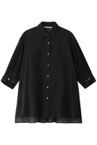【ミディウミソリッド/MIDIUMISOLID】のsheer slit slv tunic shirt シャツ black|ID: prp329100004008717 ipo3291000000032908516