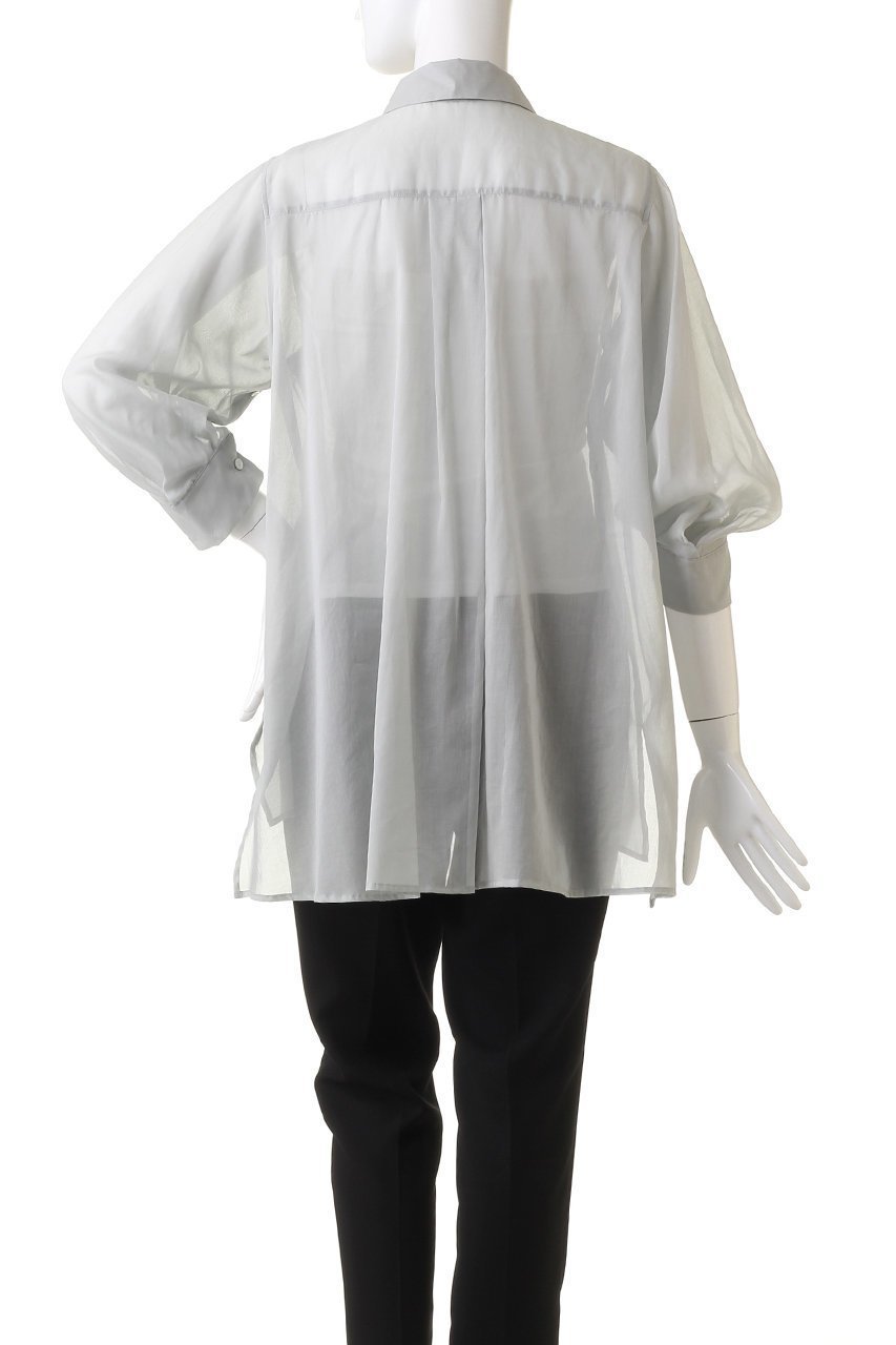 【ミディウミソリッド/MIDIUMISOLID】のsheer slit slv tunic shirt シャツ 人気、トレンドファッション・服の通販 founy(ファニー) 　ファッション　Fashion　レディースファッション　Fashion for Women　トップス・カットソー　Cut & Sew Tops　シャツ・ブラウス・オフィスカジュアル　Elegant Blouses & Button-Ups　シアー　Sheer, See-Through　ショート　Short, Short Length　スリット　Slit, Slit Detail　スリーブ　Sleeve, Long Sleeve / Short Sleeve　チュニック　Tunic, Long Top　トレンド　Trend, Trending Now　other-4|ID: prp329100004008717 ipo3291000000032908525