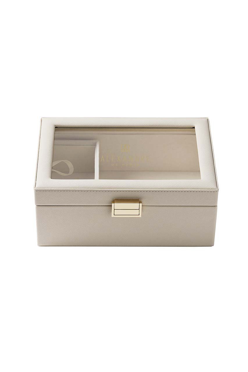 【アレクサンドル ドゥ パリ/ALEXANDRE DE PARIS】のADP ACCESSORY BOX インテリア・キッズ・メンズ・レディースファッション・服の通販 founy(ファニー) 　ファッション　Fashion　レディースファッション　Fashion for Women　レイングッズ・傘・晴雨兼用傘　Umbrellas & Rain Gear　アクセサリー　Fashion Accessories　ハンカチ　Handkerchief, Hanky　バレッタ　Barrette, Hair Clip　ボックス　Boxy, Box Shape　傘　Umbrella, Parasol　時計　Watch, Wristwatch　グレージュ(G)|ID: prp329100004009442 ipo3291000000032840933