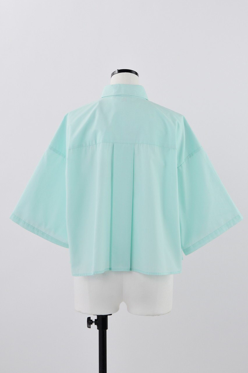 【ナゴンスタンス/nagonstans】のソフトブロード フレアスリーブ SH/シャツ 人気、トレンドファッション・服の通販 founy(ファニー) 　ファッション　Fashion　レディースファッション　Fashion for Women　トップス・カットソー　Cut & Sew Tops　シャツ・ブラウス・オフィスカジュアル　Elegant Blouses & Button-Ups　クロップド　Cropped, Short Length　ショート　Short, Short Length　シンプル　Simple, Minimal　スリーブ　Sleeve, Long Sleeve / Short Sleeve　フレア　Flare, Flared　ブロード　Broadcloth, Fine Cotton　other-3|ID: prp329100004010171 ipo3291000000032908842