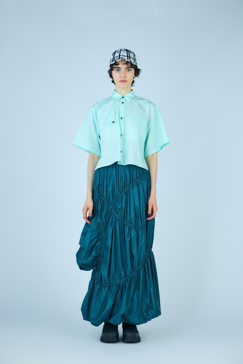【ナゴンスタンス/nagonstans】のソフトブロード フレアスリーブ SH/シャツ 人気、トレンドファッション・服の通販 founy(ファニー) 　ファッション　Fashion　レディースファッション　Fashion for Women　トップス・カットソー　Cut & Sew Tops　シャツ・ブラウス・オフィスカジュアル　Elegant Blouses & Button-Ups　クロップド　Cropped, Short Length　ショート　Short, Short Length　シンプル　Simple, Minimal　スリーブ　Sleeve, Long Sleeve / Short Sleeve　フレア　Flare, Flared　ブロード　Broadcloth, Fine Cotton　other-5|ID: prp329100004010171 ipo3291000000032908848