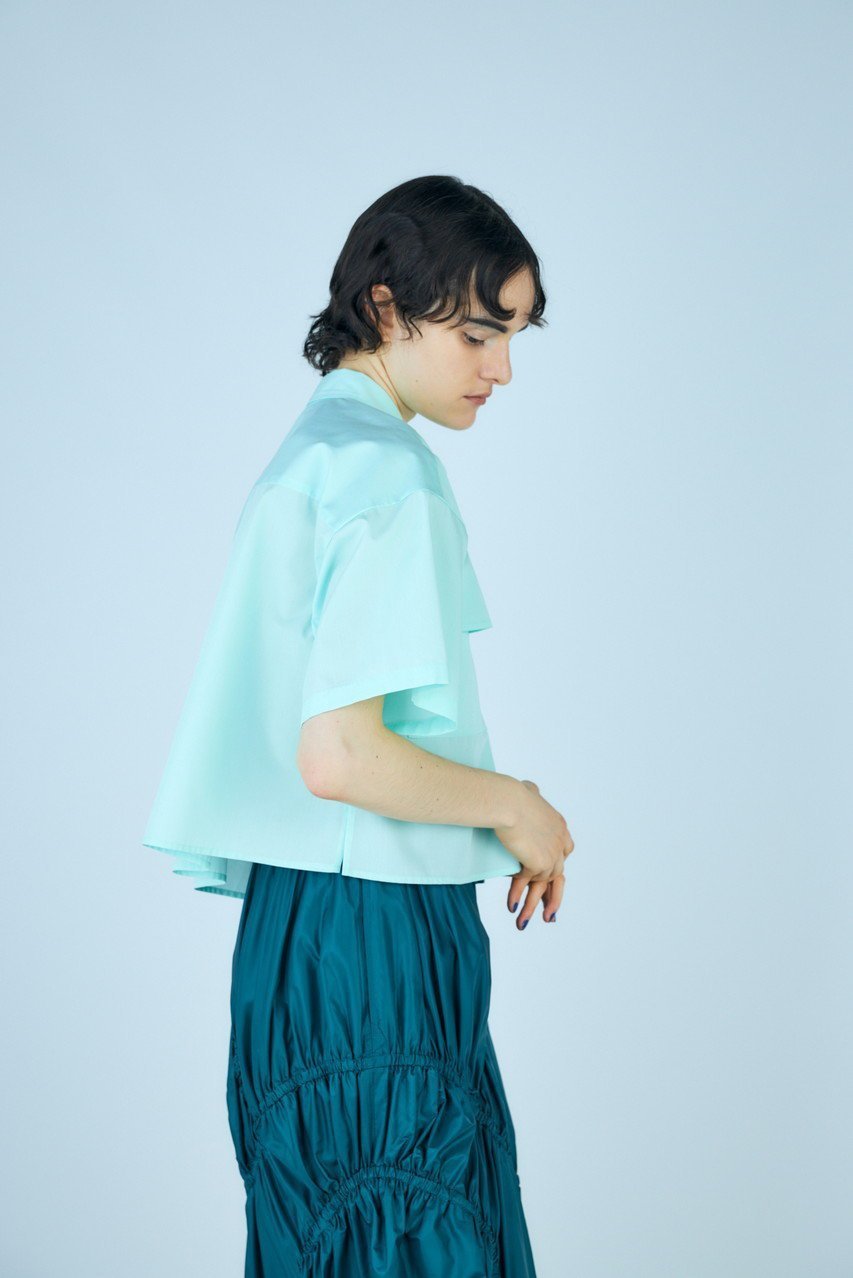【ナゴンスタンス/nagonstans】のソフトブロード フレアスリーブ SH/シャツ 人気、トレンドファッション・服の通販 founy(ファニー) 　ファッション　Fashion　レディースファッション　Fashion for Women　トップス・カットソー　Cut & Sew Tops　シャツ・ブラウス・オフィスカジュアル　Elegant Blouses & Button-Ups　クロップド　Cropped, Short Length　ショート　Short, Short Length　シンプル　Simple, Minimal　スリーブ　Sleeve, Long Sleeve / Short Sleeve　フレア　Flare, Flared　ブロード　Broadcloth, Fine Cotton　other-6|ID: prp329100004010171 ipo3291000000032908849