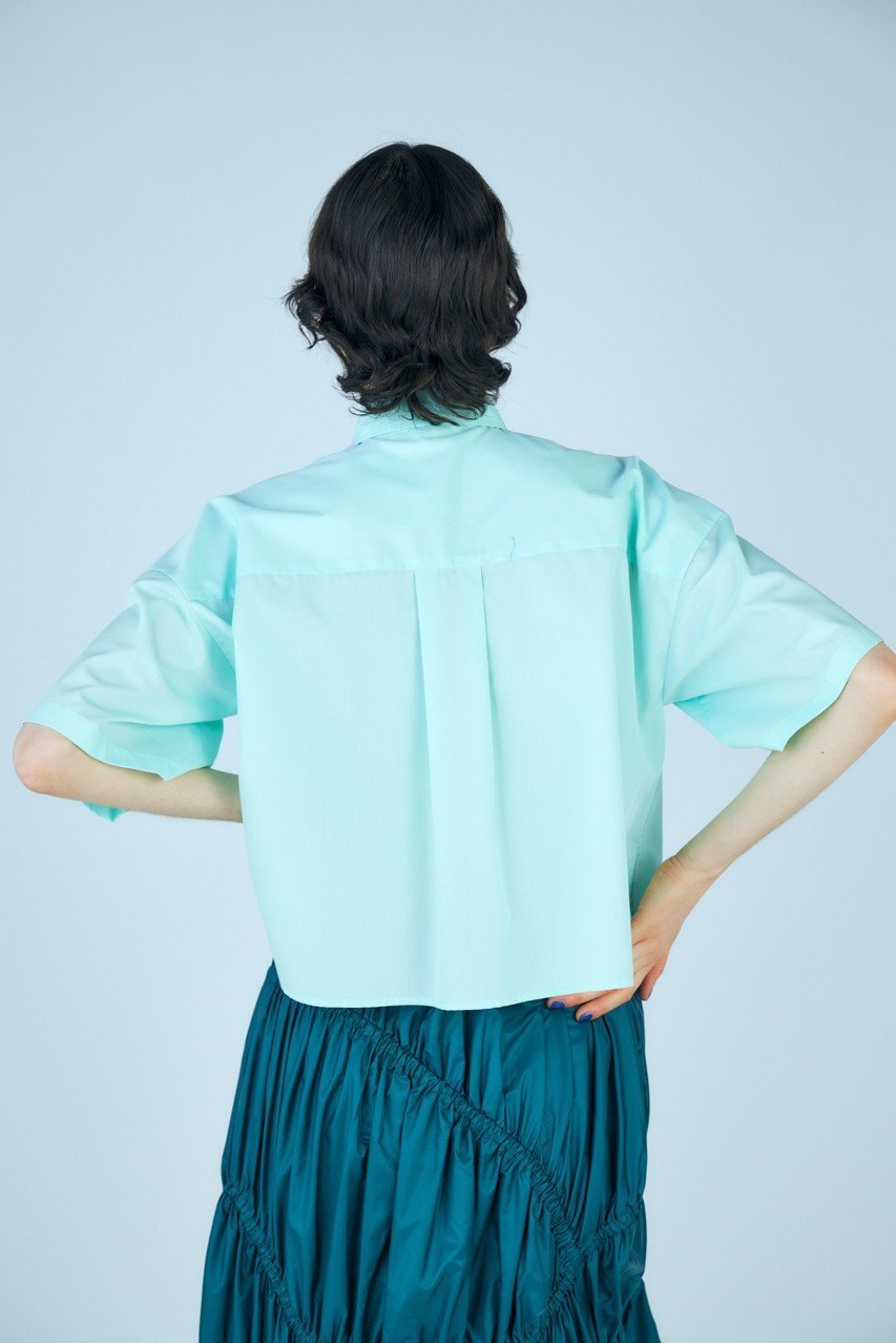 【ナゴンスタンス/nagonstans】のソフトブロード フレアスリーブ SH/シャツ 人気、トレンドファッション・服の通販 founy(ファニー) 　ファッション　Fashion　レディースファッション　Fashion for Women　トップス・カットソー　Cut & Sew Tops　シャツ・ブラウス・オフィスカジュアル　Elegant Blouses & Button-Ups　クロップド　Cropped, Short Length　ショート　Short, Short Length　シンプル　Simple, Minimal　スリーブ　Sleeve, Long Sleeve / Short Sleeve　フレア　Flare, Flared　ブロード　Broadcloth, Fine Cotton　other-7|ID: prp329100004010171 ipo3291000000032908852
