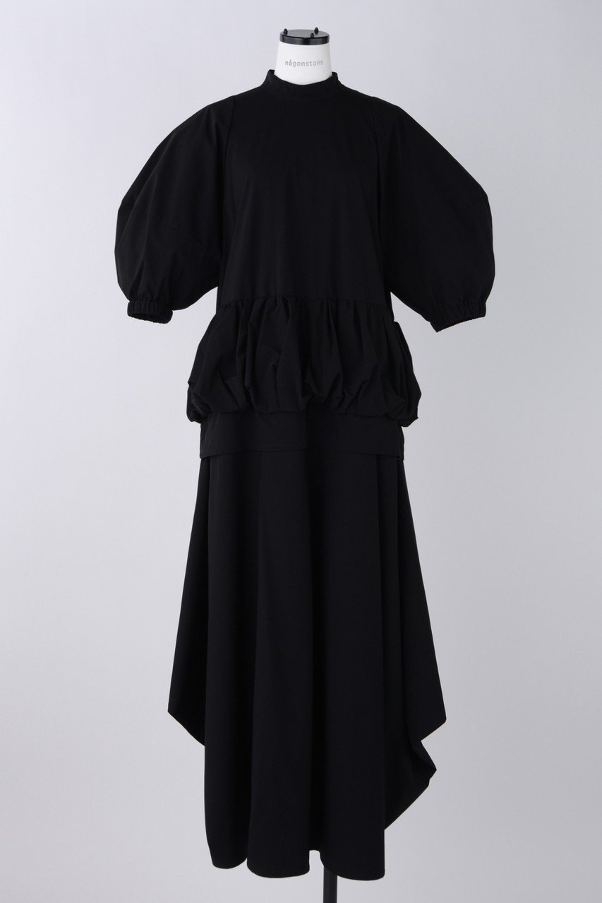【ナゴンスタンス/nagonstans】の2.5レイヤータフタ タックギャザーフレア DRS/ドレス 人気、トレンドファッション・服の通販 founy(ファニー) 　ファッション　Fashion　レディースファッション　Fashion for Women　ワンピース　Dresses　フォーマル・パーティードレス・結婚式用ドレス　Elegant & Casual Dresses　チュニック　Tunic Tops & Dresses　スリーブ　Sleeve, Long Sleeve / Short Sleeve　チュニック　Tunic, Long Top　ドレス　Dress, One-Piece　フェミニン　Feminine, Girly　ロング　Long, Long-Length　 other-1|ID: prp329100004010175 ipo3291000000032899150