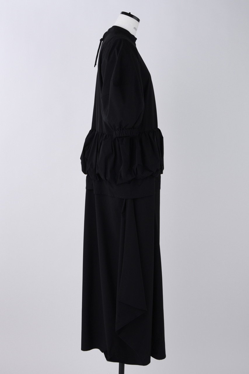 【ナゴンスタンス/nagonstans】の2.5レイヤータフタ タックギャザーフレア DRS/ドレス 人気、トレンドファッション・服の通販 founy(ファニー) 　ファッション　Fashion　レディースファッション　Fashion for Women　ワンピース　Dresses　フォーマル・パーティードレス・結婚式用ドレス　Elegant & Casual Dresses　チュニック　Tunic Tops & Dresses　スリーブ　Sleeve, Long Sleeve / Short Sleeve　チュニック　Tunic, Long Top　ドレス　Dress, One-Piece　フェミニン　Feminine, Girly　ロング　Long, Long-Length　other-4|ID: prp329100004010175 ipo3291000000032899167
