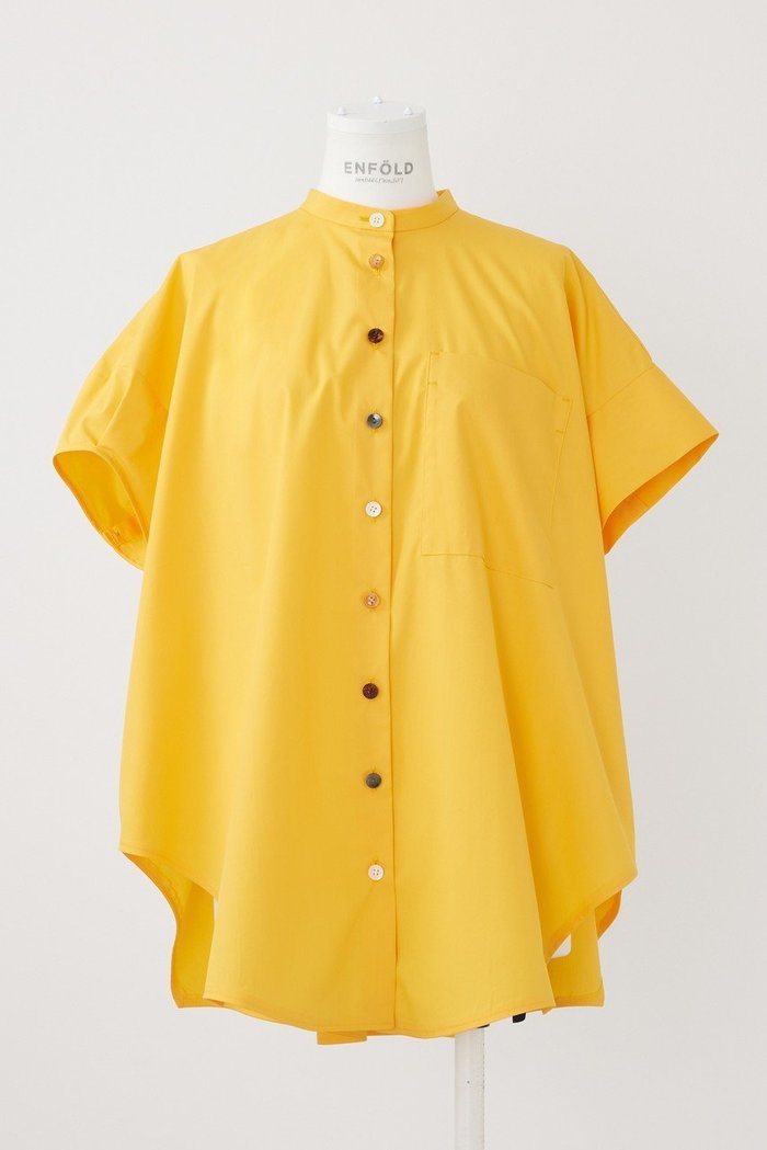 【エンフォルド/ENFOLD】のストレッチブロード Halfsleeve Hexagon SH/シャツ インテリア・キッズ・メンズ・レディースファッション・服の通販 founy(ファニー) https://founy.com/ ファッション Fashion レディースファッション Fashion for Women トップス・カットソー Cut & Sew Tops シャツ・ブラウス・オフィスカジュアル Elegant Blouses & Button-Ups アシンメトリー Asymmetrical Style コンパクト Compact, Small Size ショート Short, Short Length ストレッチ Stretch, Stretchy Fabric ストレート Straight, Straight Cut スリーブ Sleeve, Long Sleeve / Short Sleeve ブロード Broadcloth, Fine Cotton ベーシック Basic, Essential 半袖 Short Sleeve, Half Sleeve 夏 Summer |ID: prp329100004010186 ipo3291000000036400883