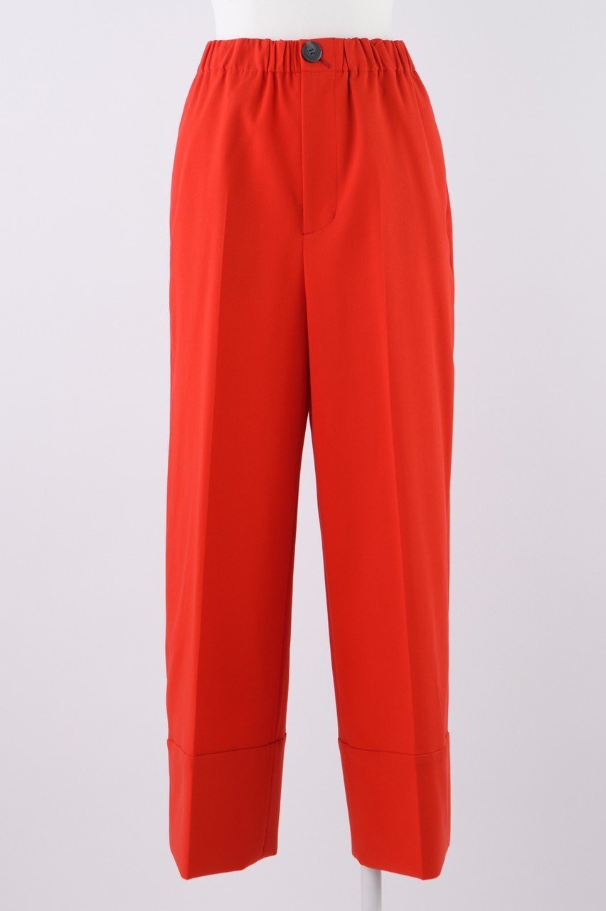 【エンフォルド/ENFOLD】のライトCOダブルクロス クロップドワイドTR/トラウザー・パンツ インテリア・キッズ・メンズ・レディースファッション・服の通販 founy(ファニー) ファッション Fashion レディースファッション Fashion for Women パンツ Pants & Trousers ダブル Double, Double-Breasted ワイド Wide, Wide Fit 夏 Summer レッド|ID: prp329100004010188 ipo3291000000032819168