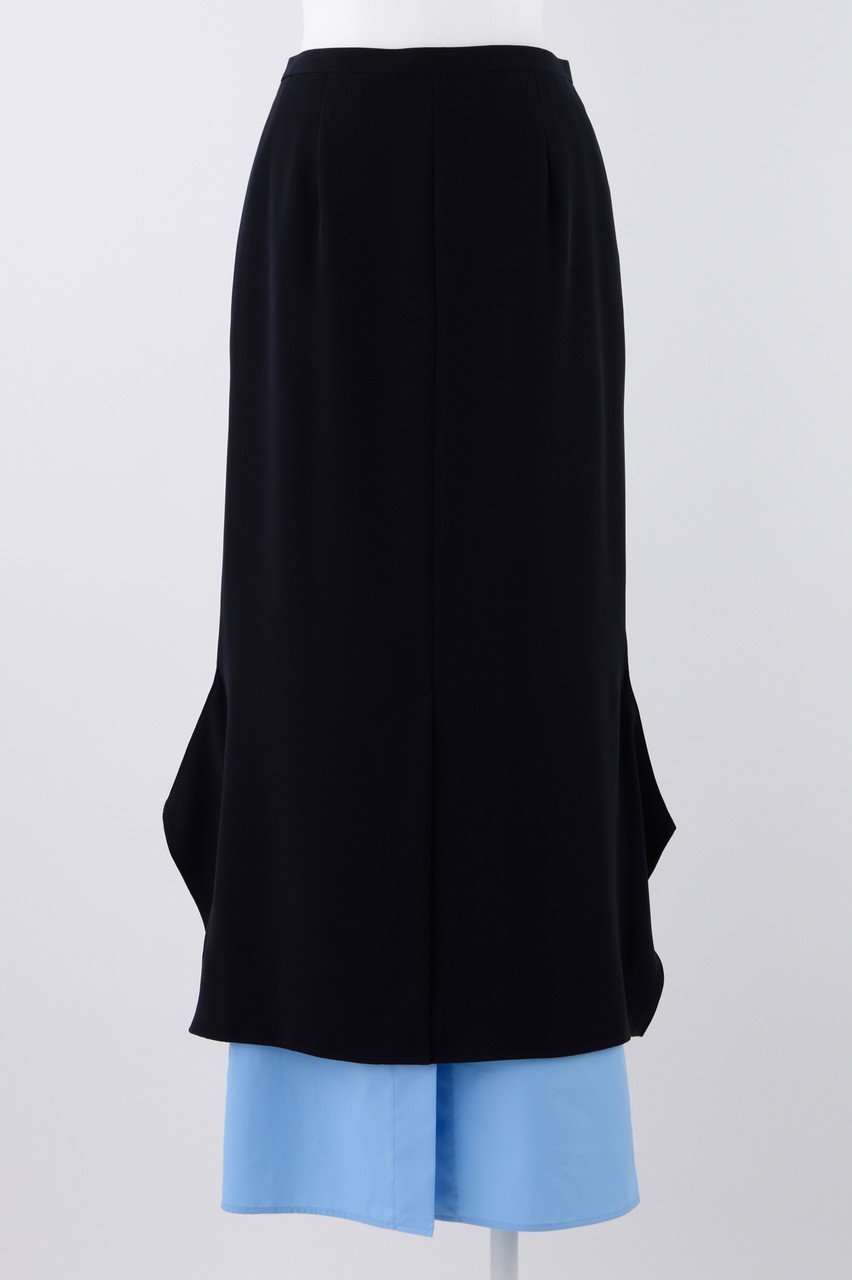 【エンフォルド/ENFOLD】のPEツイル ロケット SK/スカート インテリア・キッズ・メンズ・レディースファッション・服の通販 founy(ファニー) 　ファッション　Fashion　レディースファッション　Fashion for Women　スカート　Skirts　ロングスカート　Long Skirts / Maxi & Midi Skirts　おすすめ　Recommended / Our Picks　とろみ　Fluid, Flowy Fabric　ストレート　Straight, Straight Cut　スリット　Slit, Slit Detail　ツイル　Twist, Twisted Detail　ドレープ　Drape, Draping Fabric　バランス　Balance, Style Balance　ロング　Long, Long-Length　エレガント 上品　Elegant　人気　Popular, Best Seller　定番　Standard, Basic Item　ダークネイビー|ID: prp329100004010190 ipo3291000000035057430