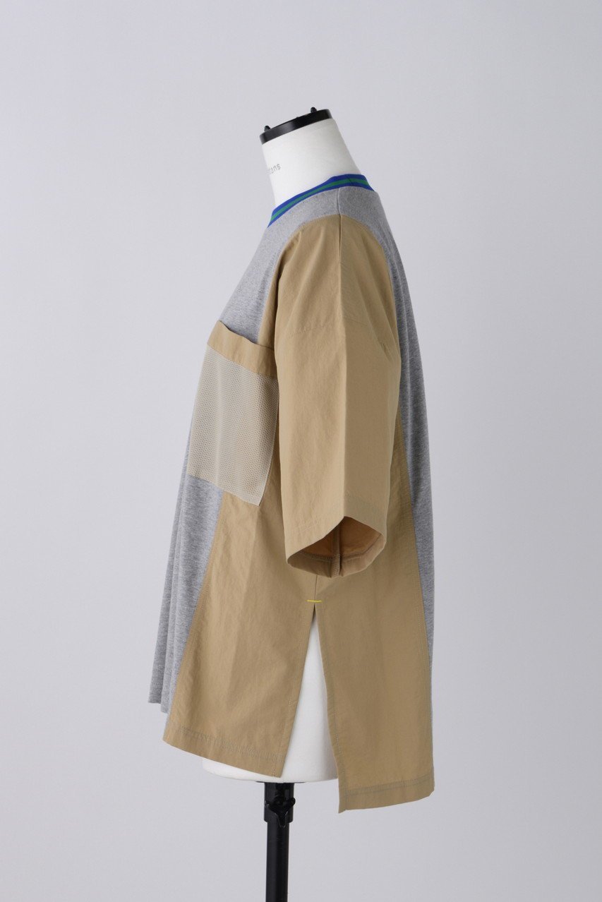 【ナゴンスタンス/nagonstans】のソフト天竺 PKT Tシャツ 人気、トレンドファッション・服の通販 founy(ファニー) ファッション Fashion レディースファッション Fashion for Women トップス・カットソー Cut & Sew Tops シャツ・ブラウス・オフィスカジュアル Elegant Blouses & Button-Ups ロングTシャツ・Tシャツ Longline T-Shirts & Tees カットソー・ベーシックTシャツ Cut-and-Sewn Tops / Stretch Tees & Basics カットソー Cut and Sewn Top ショート Short, Short Length シンプル Simple, Minimal スリーブ Sleeve, Long Sleeve / Short Sleeve ドッキング Docking, Mixed Material パターン Pattern, Design Print ポケット Pocket, Pocket Detail メッシュ Mesh, Net Fabric エレガント 上品 Elegant 夏 Summer other-2|ID: prp329100004010201 ipo3291000000032925817